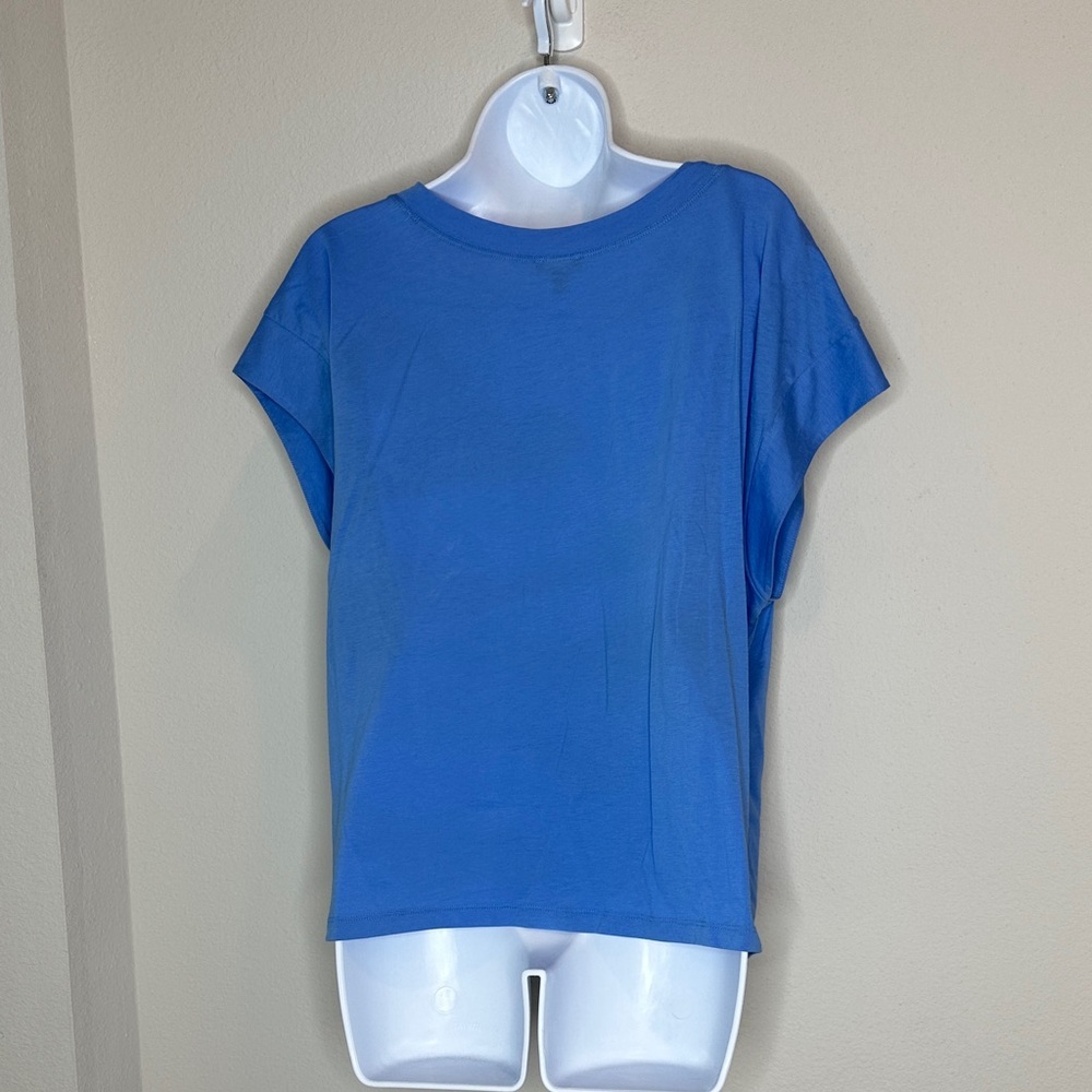 Express Women's Sky Blue Short Sleeve Tee - Picture 3 of 3